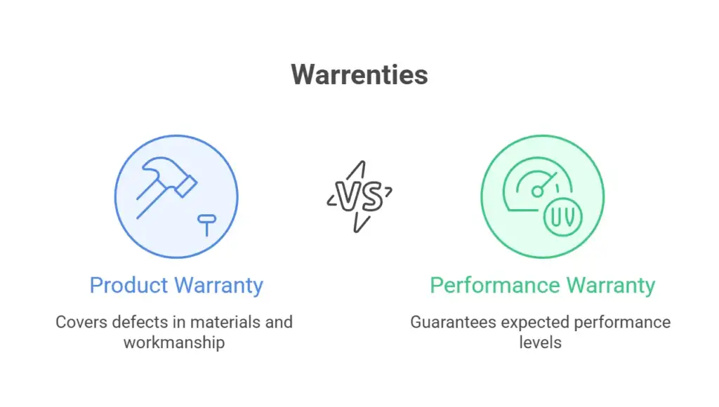 solar panel warranty types